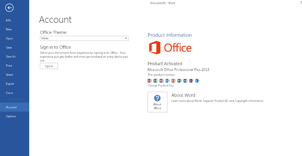 Product key ms word 2013