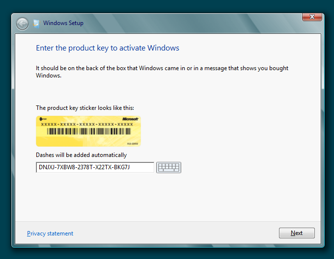 Windows 8 preview serial key free